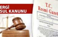 VERGİ USUL KANUNU İLE BAZI KANUNLARDA DEĞİŞİKLİK YAPILMASINA DAİR KANUN